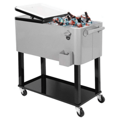 80 Qt Capacity Rolling Coolers